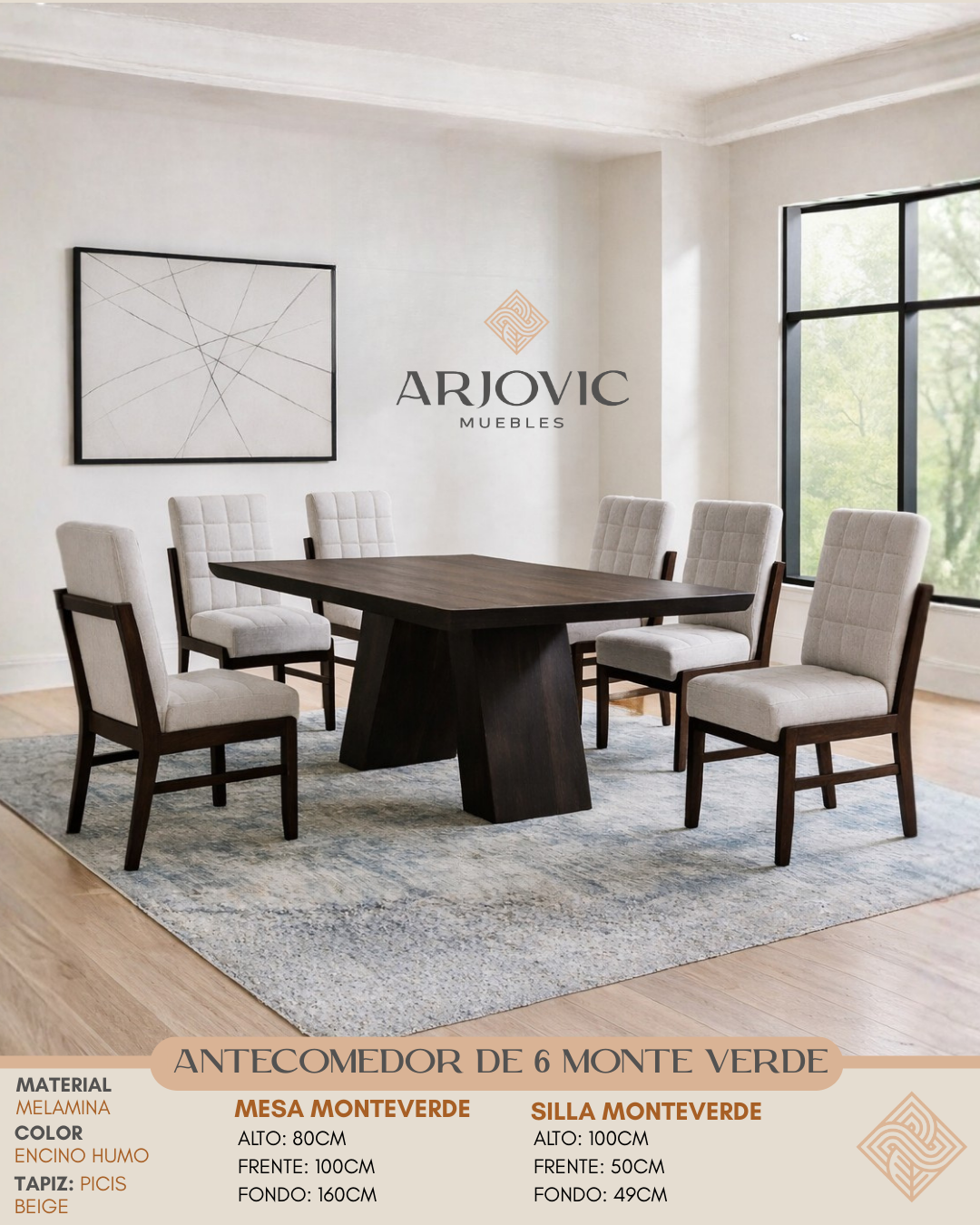 Antecomedor de 6 Monteverde